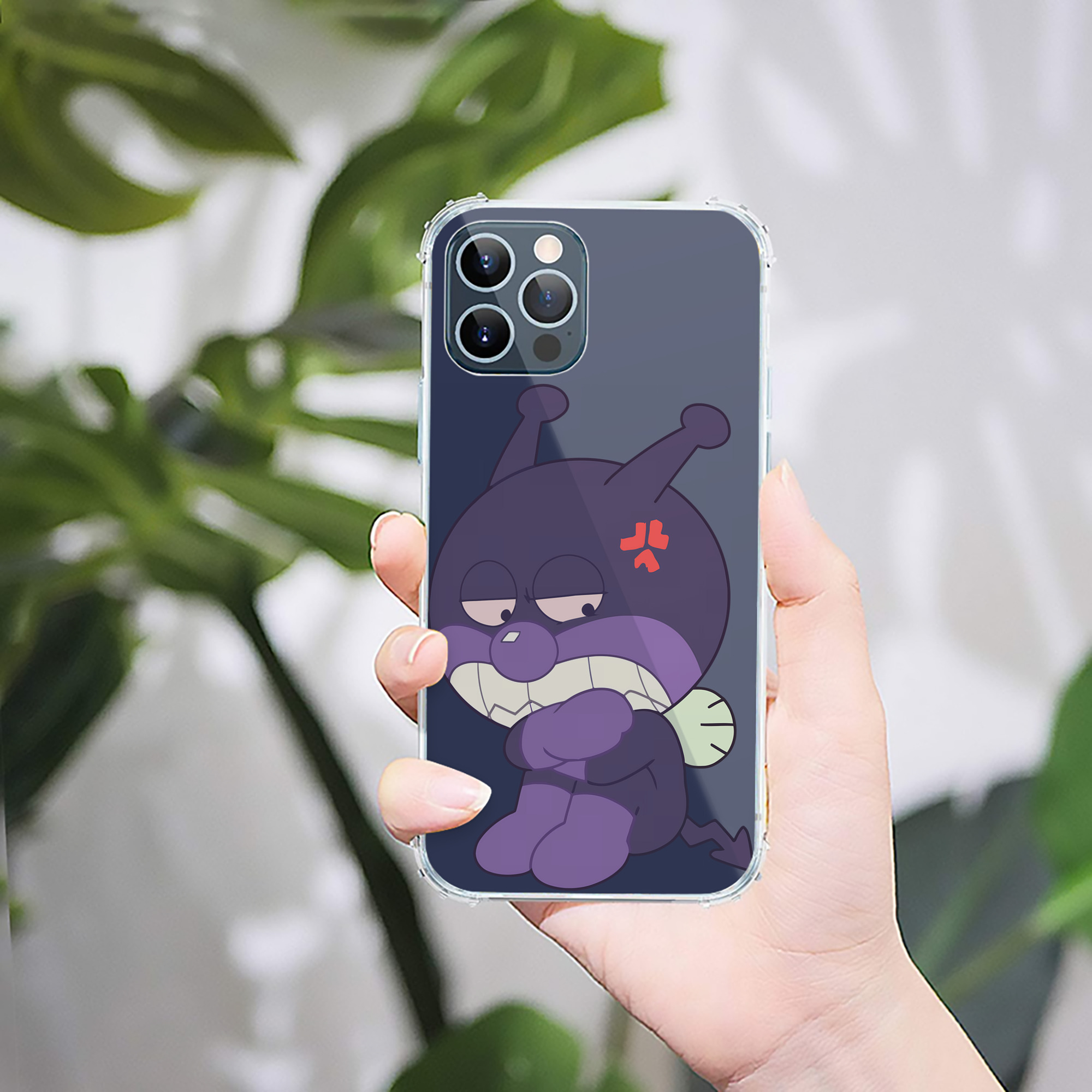 （画像用） アンパンマン Anpanman 【iPhone 12シリーズ対応】透明スマホケース（クリアソフトケース）